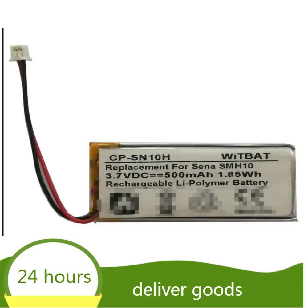 3.7V 500mAh  Battery for Sena SMH5CP-SN10H  Bluetooth headset battery