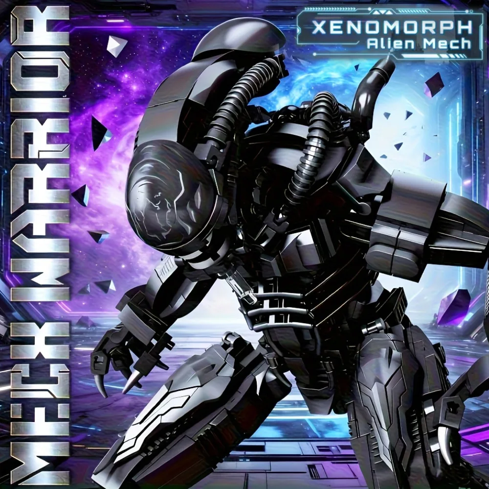 

В наличии боевой робот Alien MOC, строительный блок, модель ксеноморфа, игрушка, звезда, зверь, подарки на день рождения, аниме, Рождество, 1011 шт.