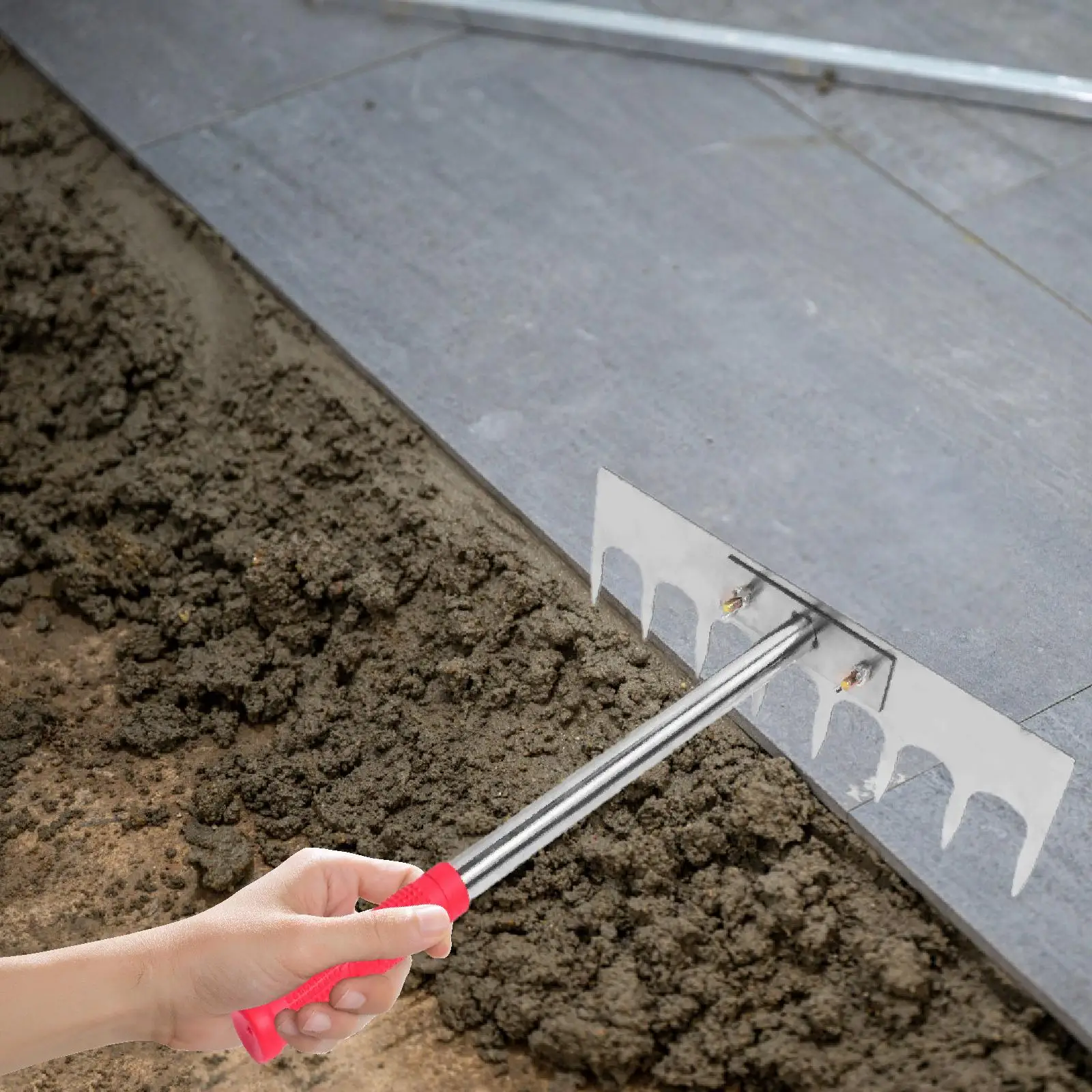 Gartenrechen, robustes Gartengerät für Landmanagement, Nivellierung der Rasenzucht