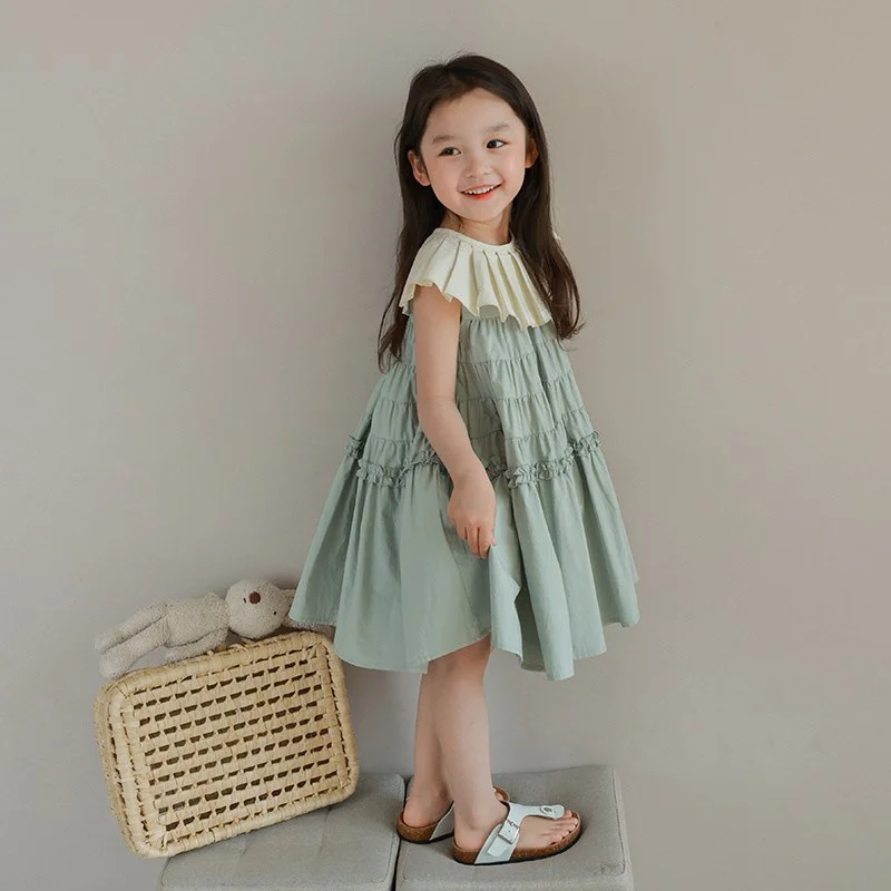 

Spring Summer Performance Flower Girl Dress Children Clothing Girl Dress Kids Party Birthday Evening Gown Cotton 2025 Dazzling