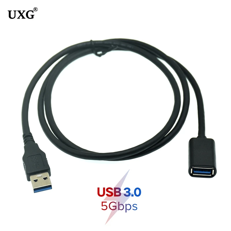 Standard 5 gb/s super prędkość USB 3.0 A męski na żeński przedłużacz krótki kabel 0.3m niebieski 30 cm/1FT