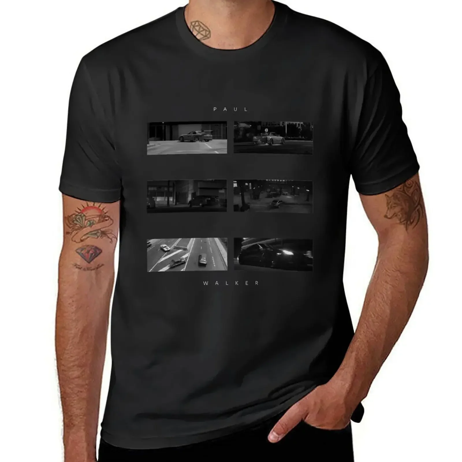 

Paul Walker - Fast Furious T-Shirt heavyweights oversizeds plus sizes mens funny t shirts