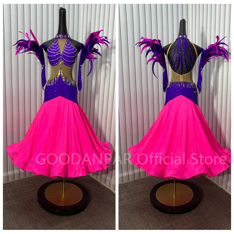 

Waltz Ballroom Dance Dress Women Competition Dance Gown Ballroom Dancing Costume standard dance dress women competition 2024