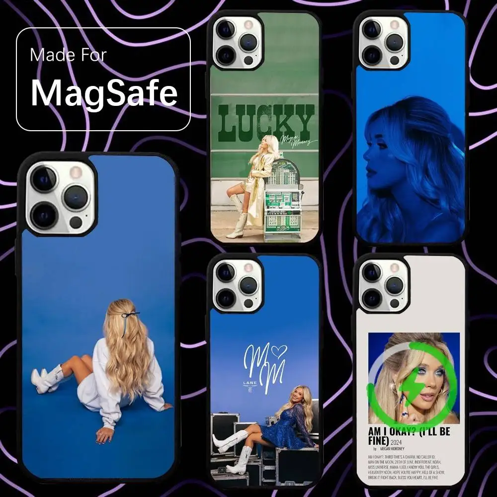 

Megan Moroney Am I Okay Phone Case For iPhone 16,15,14,13,12,11,Pro,Max,Plus,Mini,SE New Magsafe Magnetic Wireless Charging