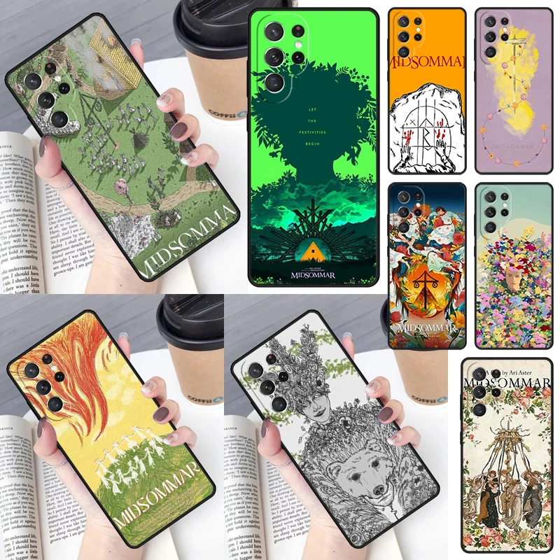 Midsommar Poster soft Phone Case for Samsung Galaxy S26 Ultra S25 S24 S23 S22 S21 S20 Note10 Plus FE Cover Luxury