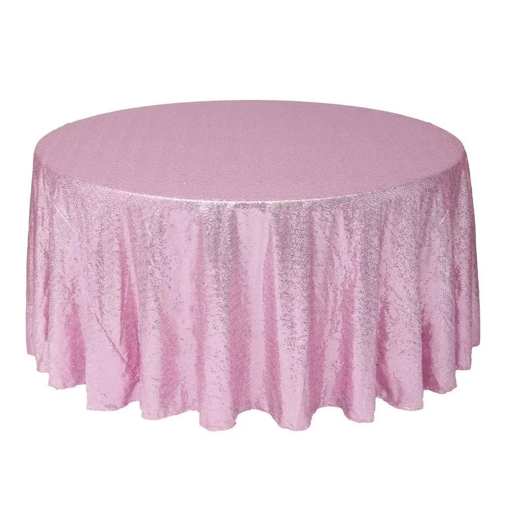 

Wedding Party Decoration Table Cover Elegant Round Sequin Table Cloth