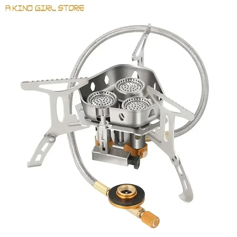 Camping Tourist Burner Gas Stove Cookware Portable Furnace Picnic Barbecue Tourism Supplies Outdoor Camping Equipment Car Stoves