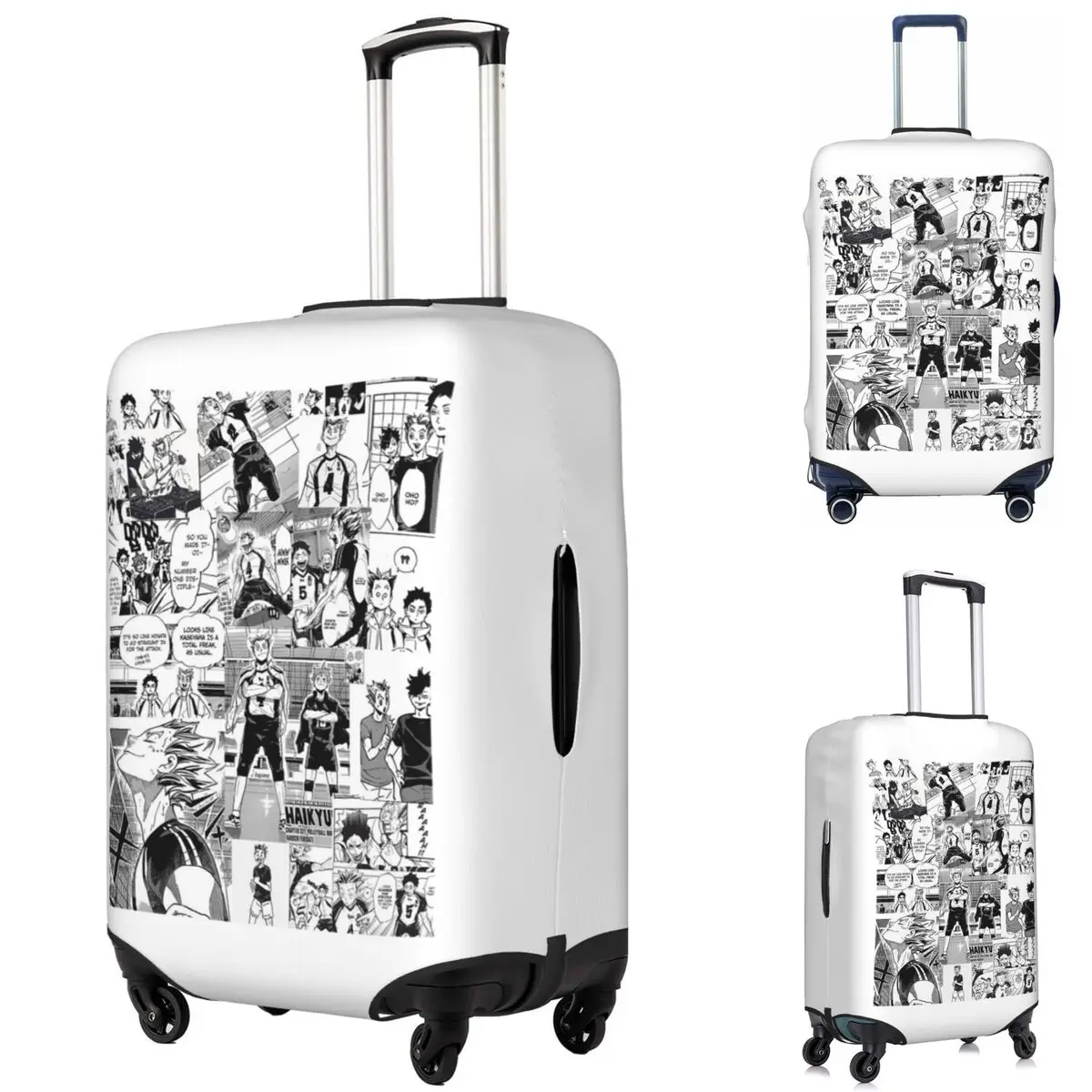 

Bokuto манга коллаж чемодан защитный эластичный дорожный чехол для багажа на 18-32 дюймов