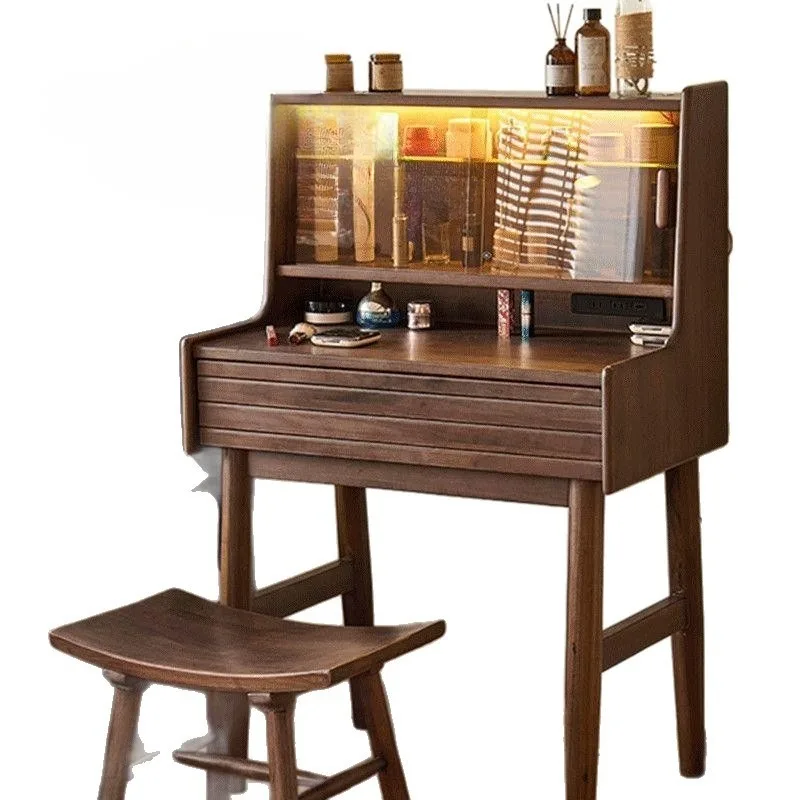 

dresser modern bedroom small apartment dresser solid wood storage cabinet integrated Internet celebrity dressing table