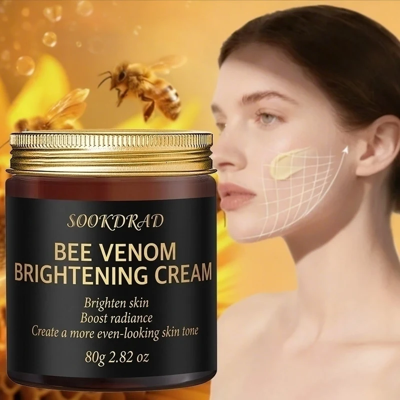 Bee Venom Brightening Cream, natural bee venom, brightens complexion, face, daily users, 80g, all skin types, morning routine