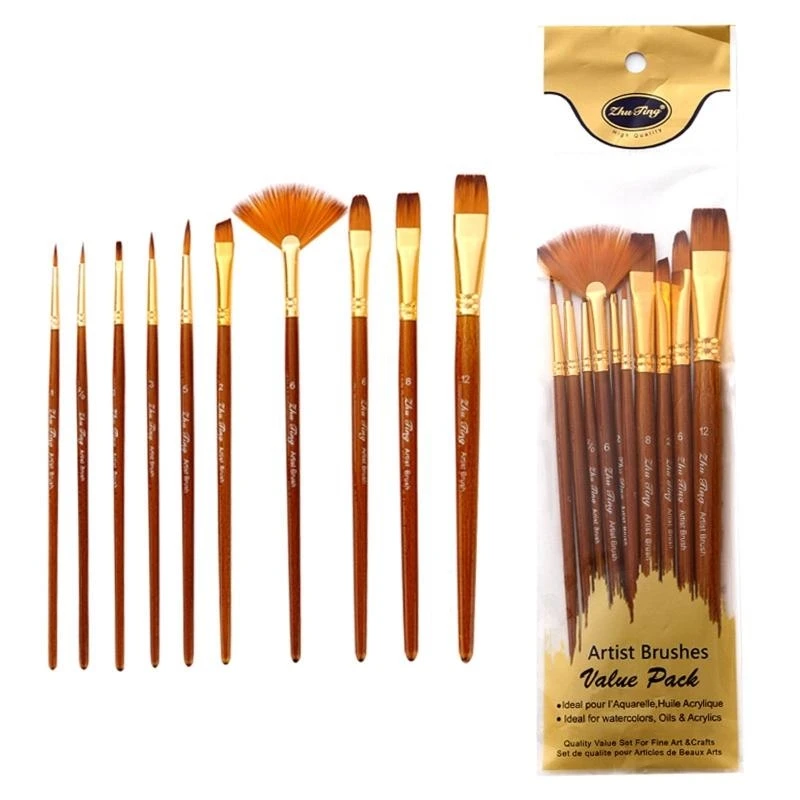 10 PCS PERCETAS PINTURAS SET REDECTO PINTURA PINTURA PINTOR
