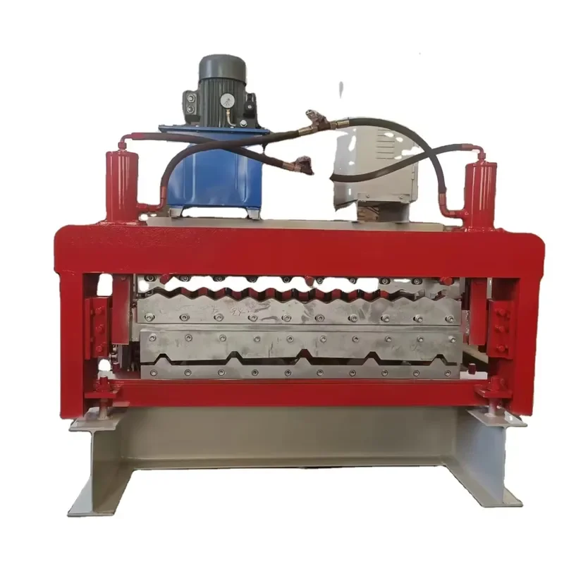 Full Automatic Double Layer Galvanized Tile Roofing Sheet Production Line Making Machine Tile Making Machinery Factory in