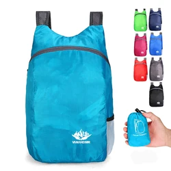 Mochila impermeável dobrável para homens e mulheres, bolsa de viagem ao ar livre, movimento de alto volume, bolsa de viagem