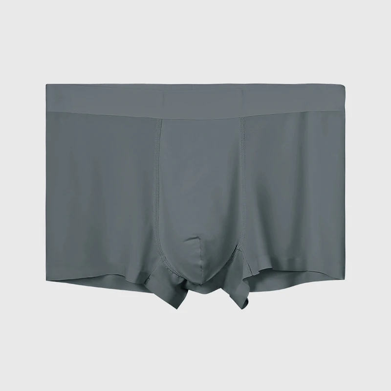 

Мужское нижнее белье из ледяного шелка, антибактериальные бесшовные трусы-боксеры, летнее тонкое нижнее белье, мужские спортивные дышащие шорты