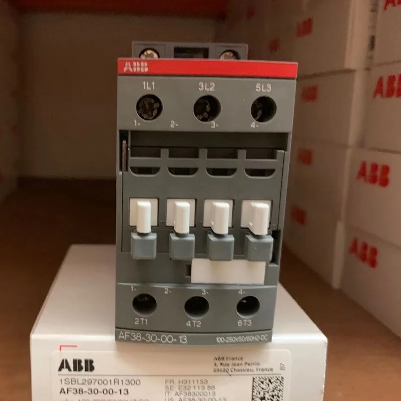 

ABB 3-ploe contactors AF series AC/DC 50HZ/60HZ DC 24V~500V 38A 18.5kw AF38-30-00