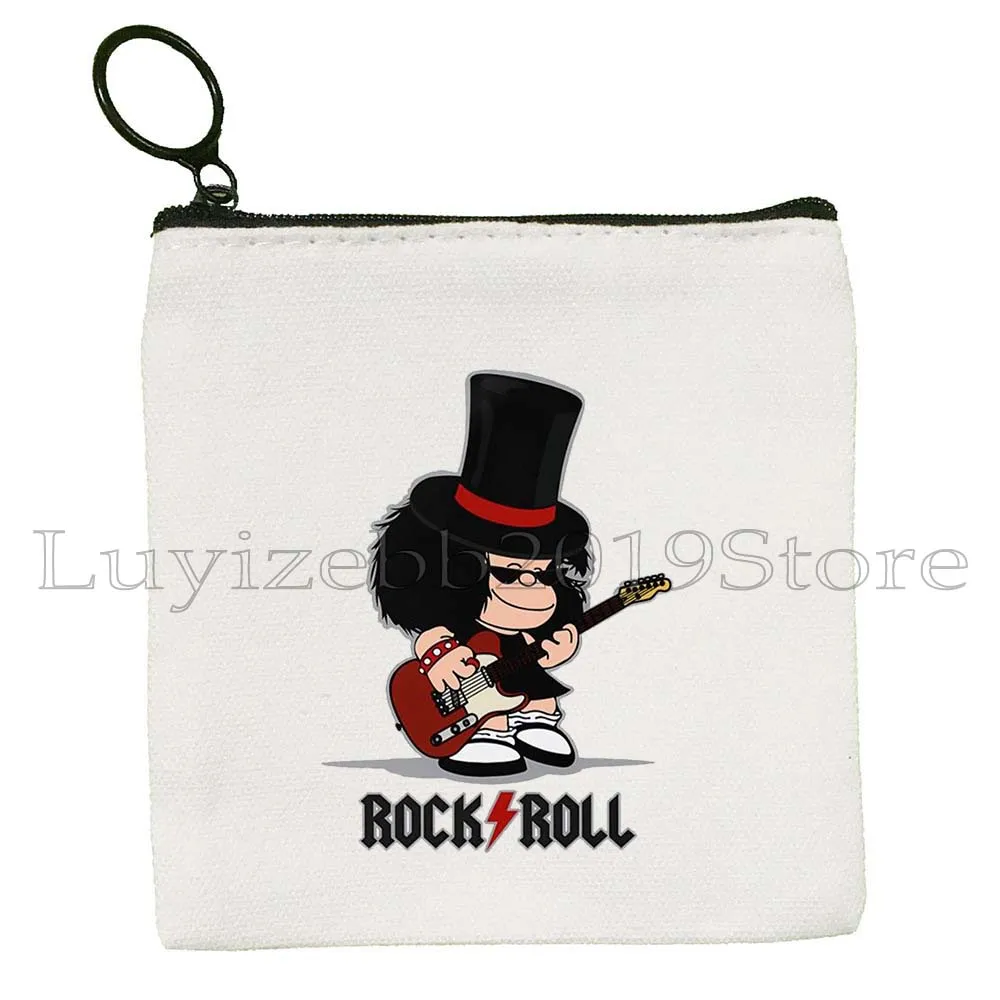 Kawaii Leuke Mafalda Quino Fan Geschenken Canvas Portemonnee Kleine Tas Sleutel Opbergtas Kaart Zakken Cartoon Munt Tas Portemonnee Rits Zakje