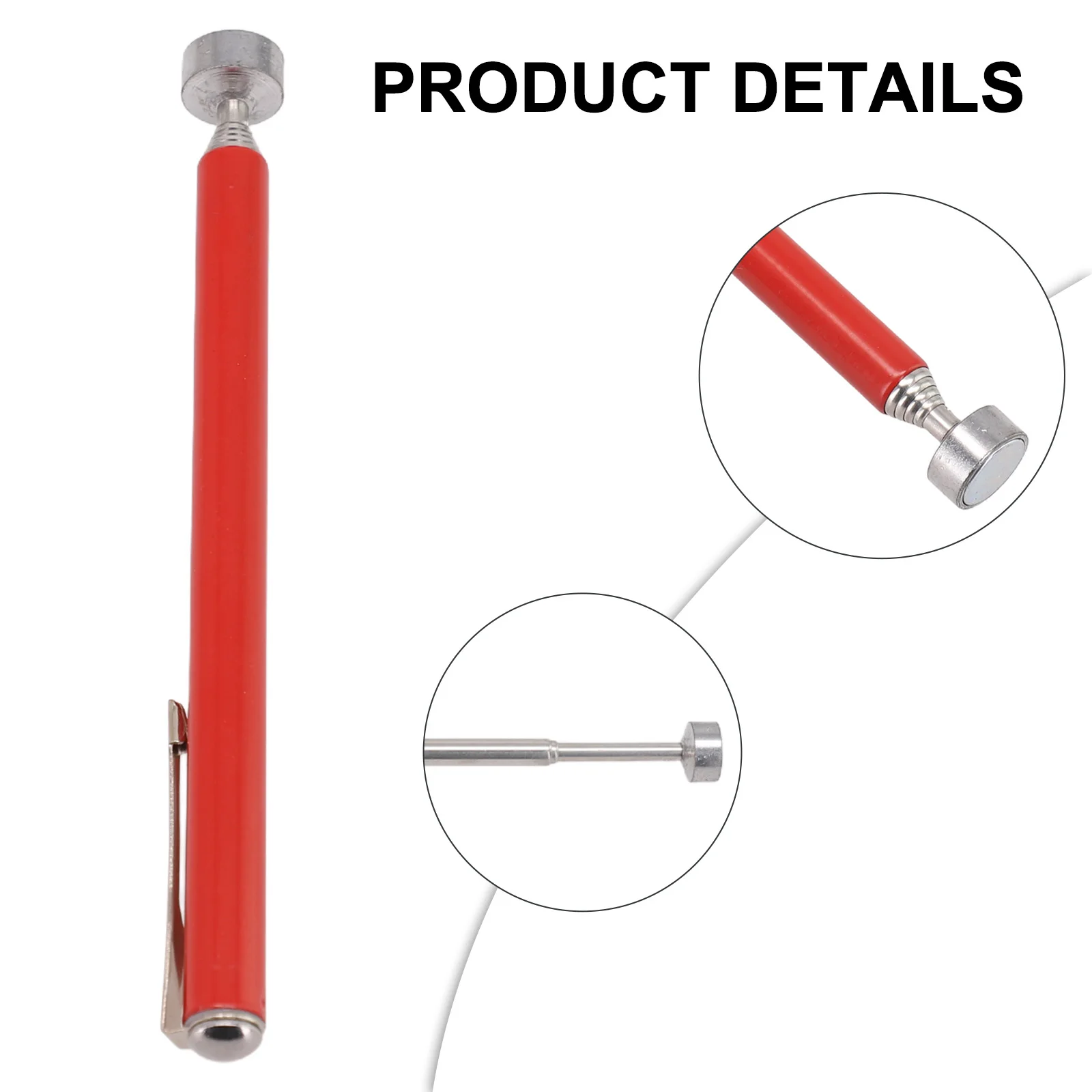 Telescoping Magnetic Tool for Easy Collection of Small Metal Objects Sturdy and Lightweight Stainless Steel Design