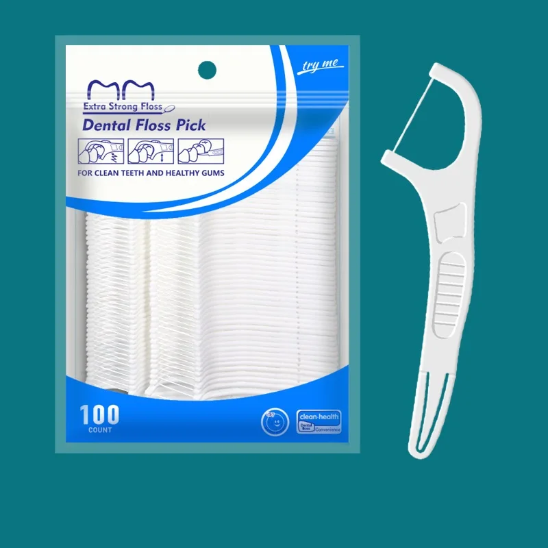 100PCS Zahnseide Zahnseide Picks Sauber Zwischen Zähne Interdentalbürste Zahnstocher Zahnseide Picks Oral Hygiene Pflege