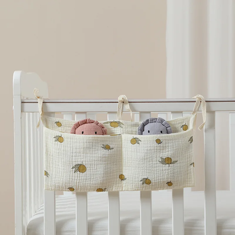 New Portable Baby Crib Storage Bag Multifunctional Newborn Bed Headboard Organizer For Kids Baby Bedding Diaper Bag