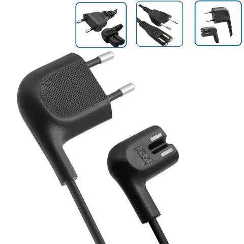 Cable de alimentación de la UE, Cable de alimentación de CA europea y europea, Led de alimentación de TV para Samsung TV Hisense TV PS5 PS4 Xbox, reemplazo de cable de alimentación
