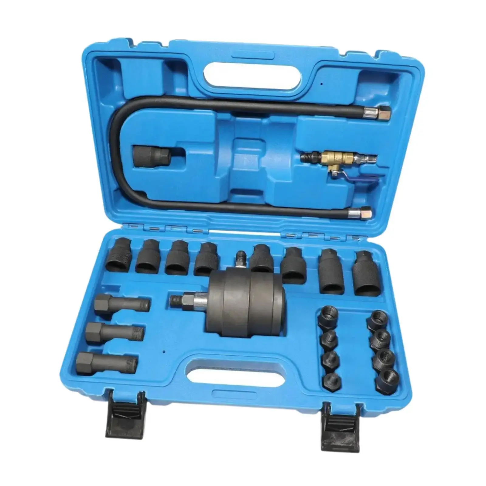 Pneumatic Injector Removal Tool Kit Repair Tools with Case High Performance Automotive with Various Adapters Sturdy Professional