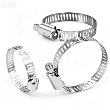 304 Stainless Steel Hose Clamp 6-800mm Adjustable Pipe Clamp Range Hood Washing Machine