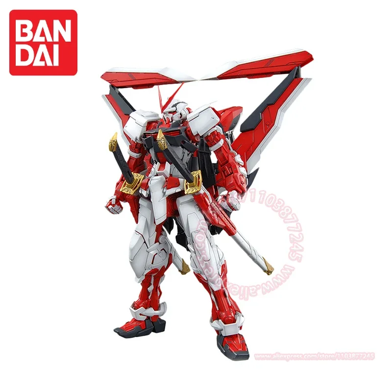 BANDAI MG Astray Red Frame Movable Figure Assembled Model Children's Toy Tabletop Decoration Trendy Hand Birthday Present 1/100