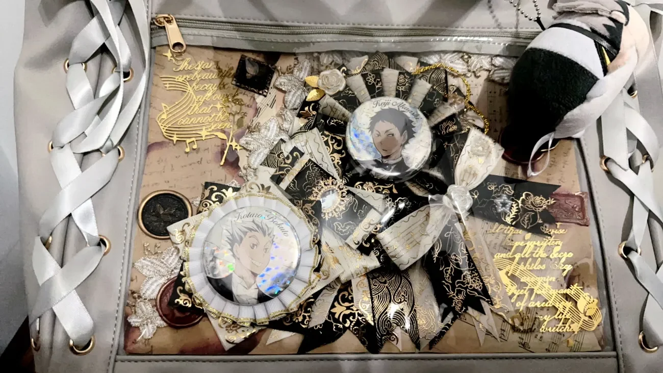 Luxury Quadratic Element Fill Ita Bags Accessories,Badge Rosette ,DIY Lolita Gadget,Cosplay Bowknot Backpack Decoration