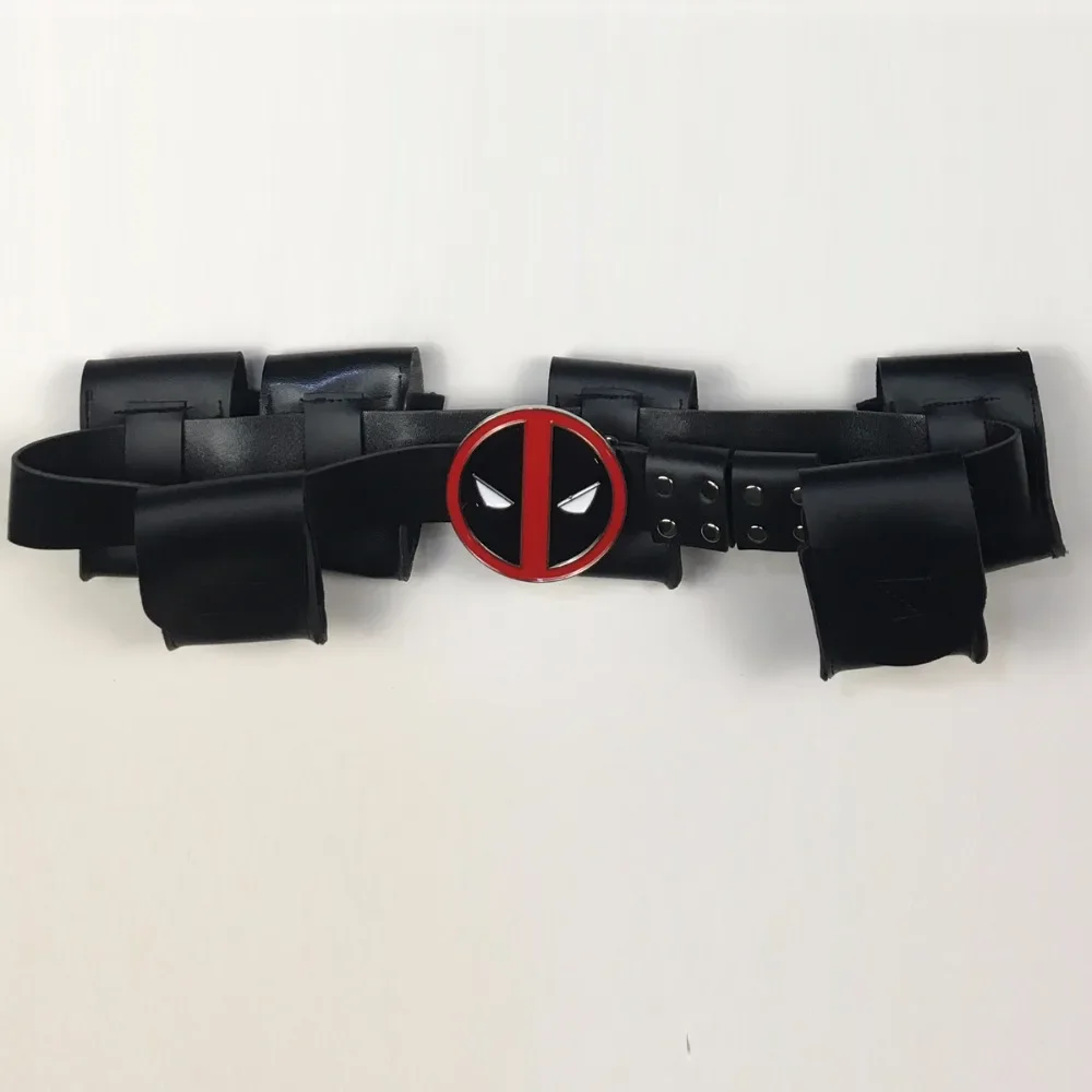 Deadpool cinto ajustável para cosplay, vestido extravagante dia das bruxas, festa traje, mostrar adereços, super-herói, piscina inoperante, cinto acessórios, 1:1