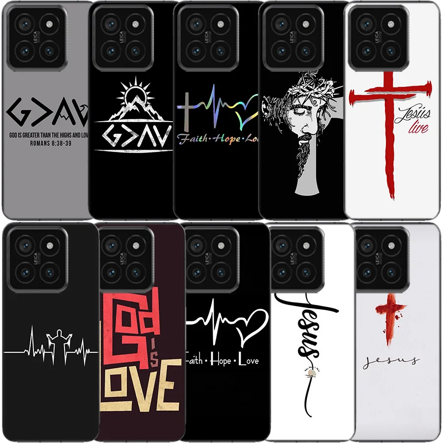 Bible Verse Christian Quote Clear Phone Case For Xiaomi Poco X6 X5 Pro X4 X3 NFC F4 GT F6 F5 F3 M5 M5S M4 M3 Pro F2 F1 TPU