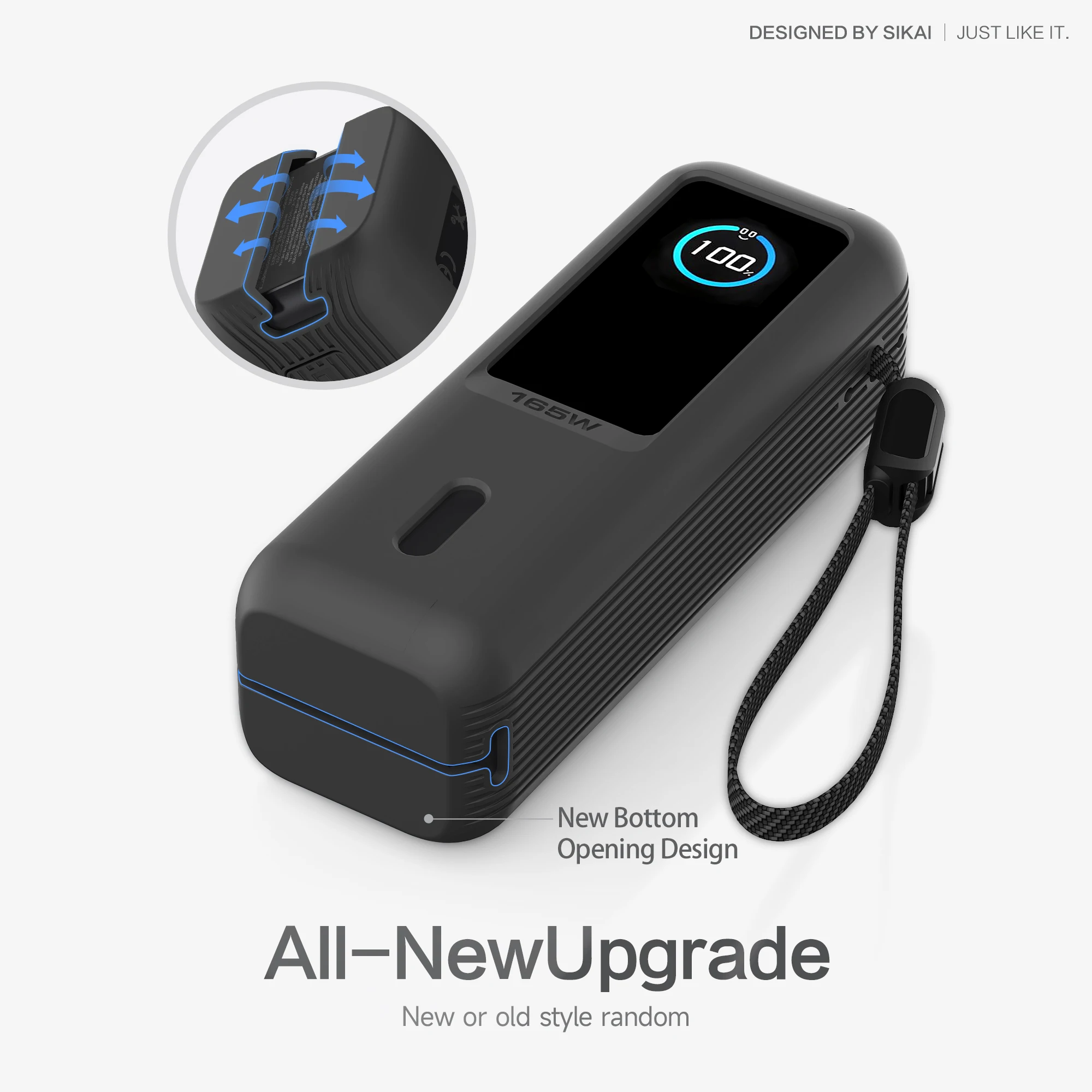 حافظة واقية من السيليكون غطاء مقاوم للغبار حقيبة حمل للسفر لـ Anker Zolo 25000mAh 165W قوة البنك TF/SIM حقيبة التخزين