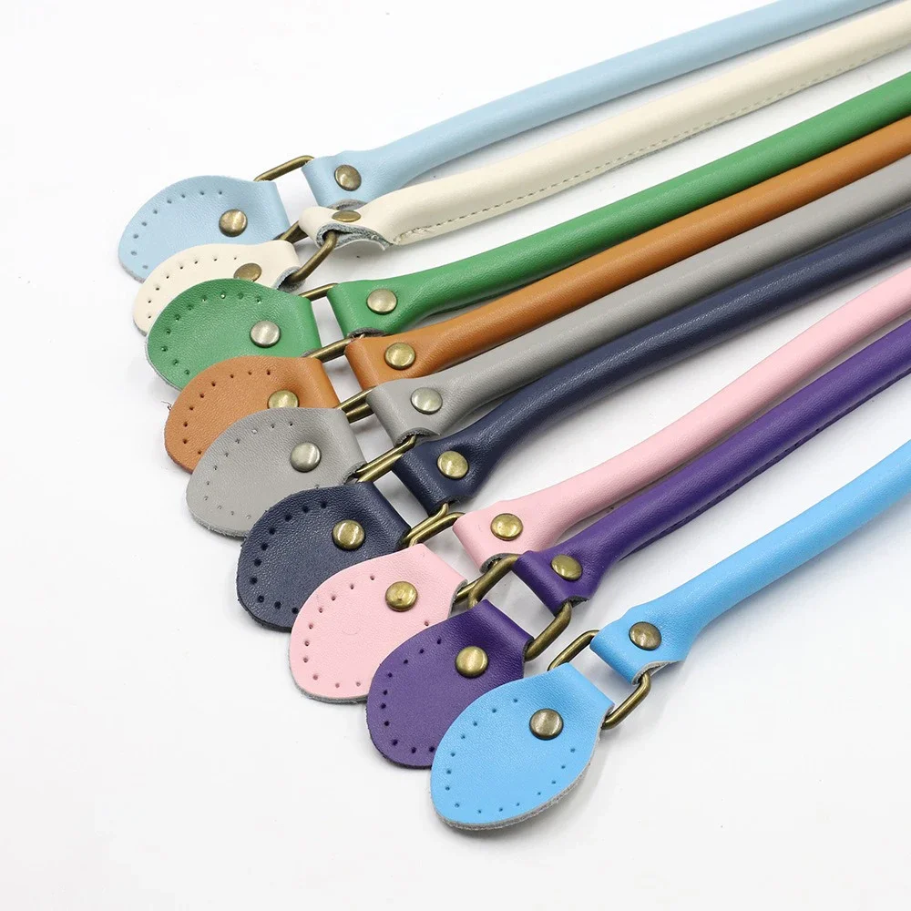 2 pezzi 40 cm tracolla per borsa in vera pelle manico fai da te accessorio kit per cucire a mano per la realizzazione di borse