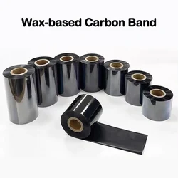 Wax-based carbon band Width60mm/70mm/80mm/90mm/100mm/110mm Length300m Wax Label Ribbon for Thermal Transfer Printer