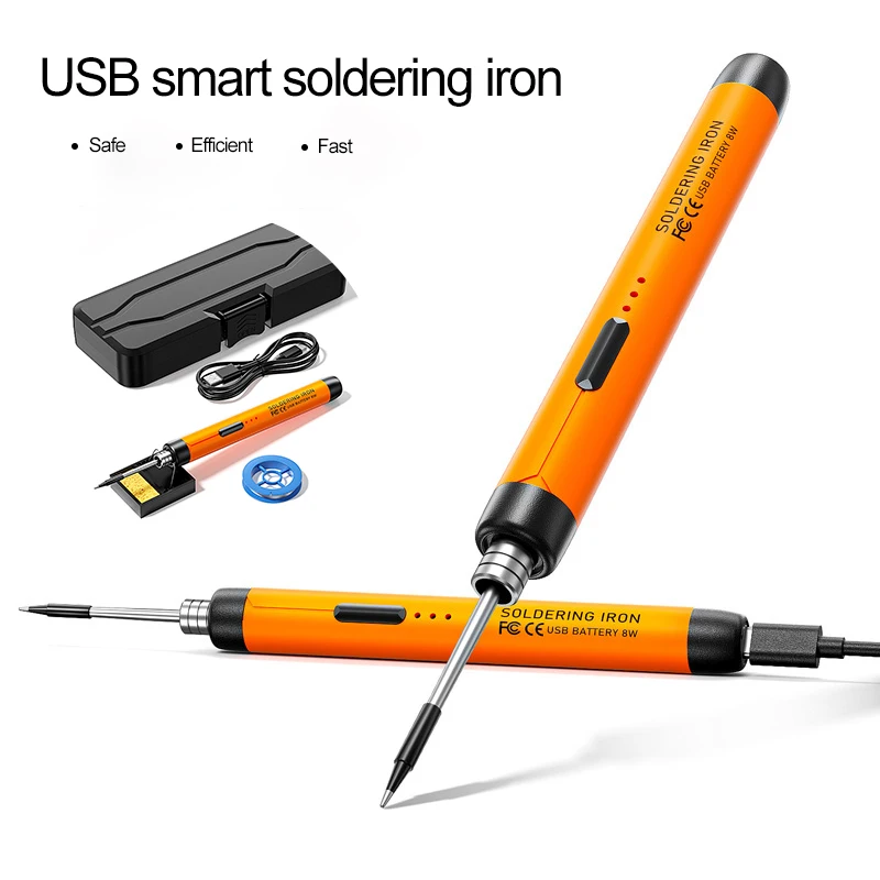 USB Soldering Iron Powered, Pequena caneta de solda para casa e exterior, Conveniente