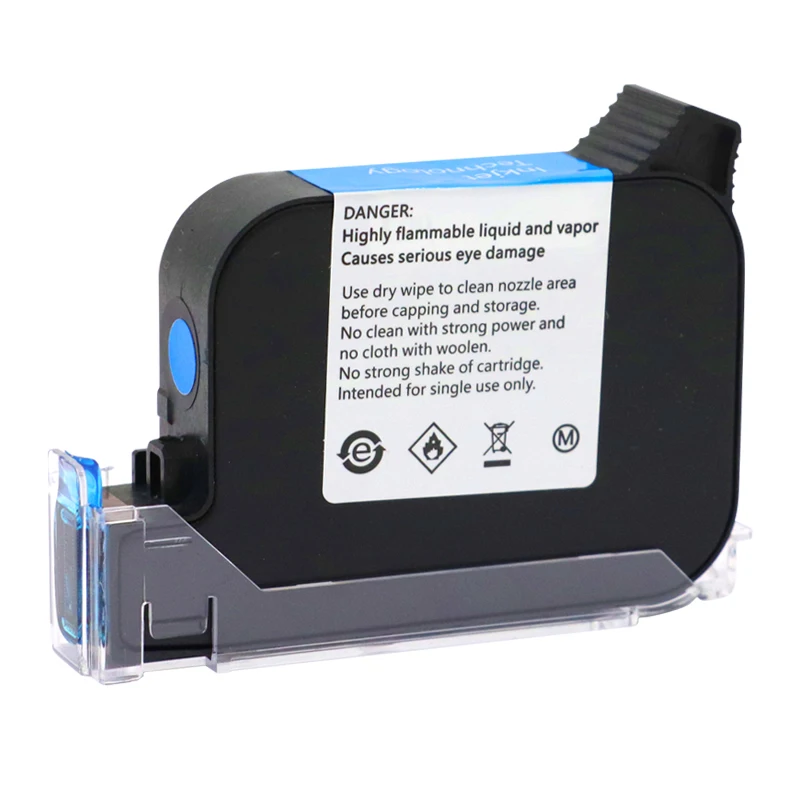 JS12(M) Ink Cartridge 12.7MM High Adhesion for No Encrypted Handheld Inkjet Printer Quick Fast Dry ECO Solvent Ink Cartridge