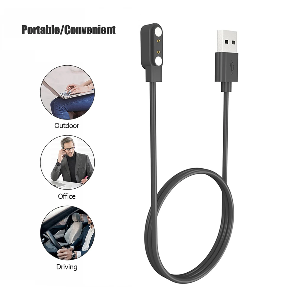 محول شاحن الساعة المغناطيسي الآمن USB Smartwatch شحن سلك استبدال الملحقات لساعة KOSPET Optimus 2 الرياضية #4