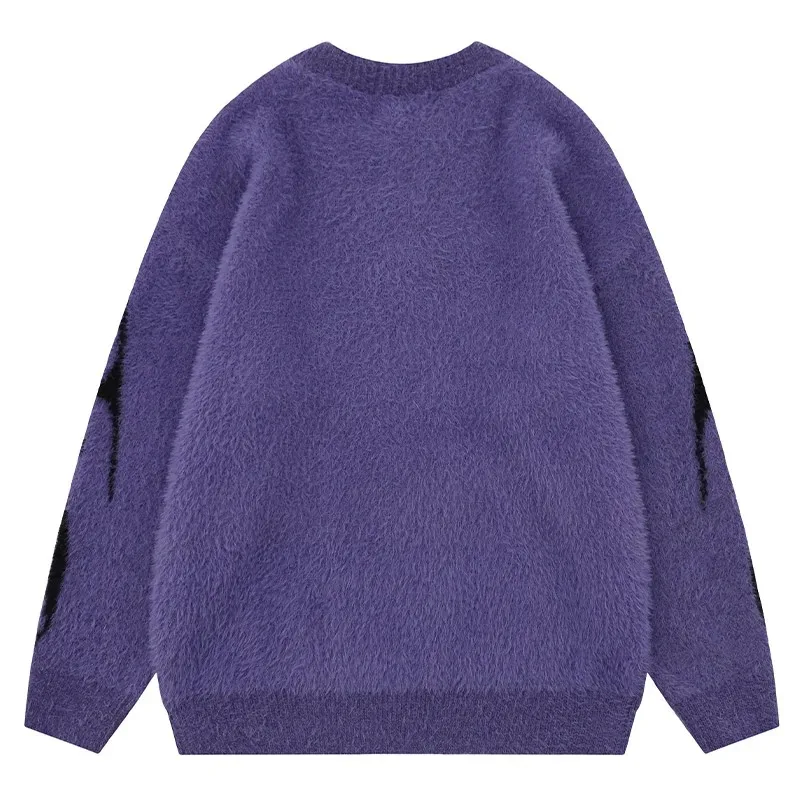 New Fashion Trend for Autumn/Winter 2024 Design Crew-neck Pullover Sweater Loose Pullover Sweater