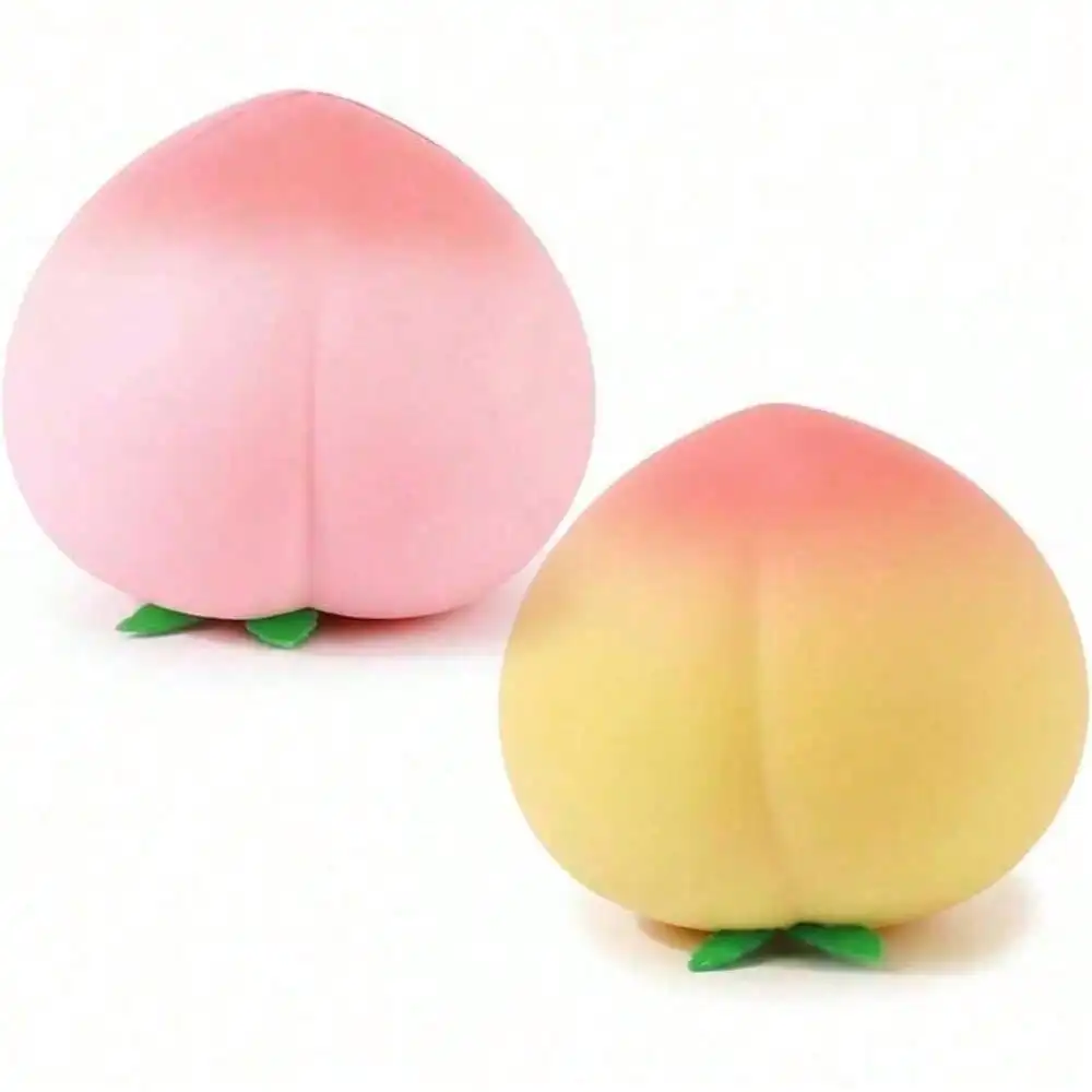 Slow Rising Peach Squishy Soft Squeeze Sensory Fidget Toy Anti-Anxiety Desktop Ornament Fun Relax Gift For Adults Home Office Daily Use