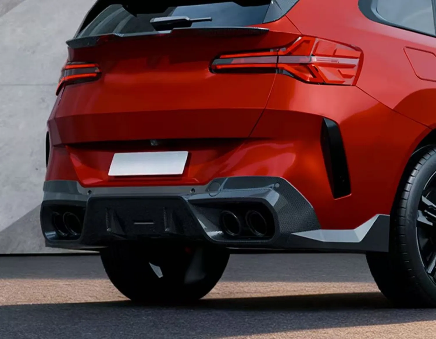 2025-High Quality Carbon Fiber Diffuser Bumper For BMW X3 G48 SQ Style Car Bumpers Car Bumper Rear Diffuser