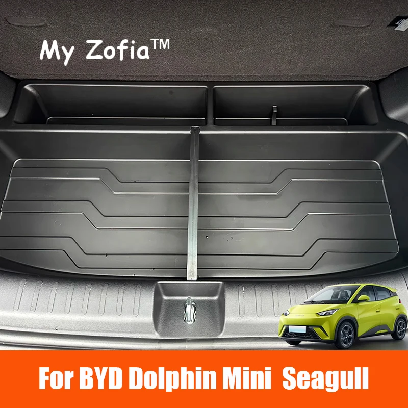 Voor BYD Dolphin Mini Seagull 2024 2025 2026 TPE Auto Kofferbak Bodem Opbergdoos Organizer Cargo Vullen Uitbreiden DOOS Accessoires