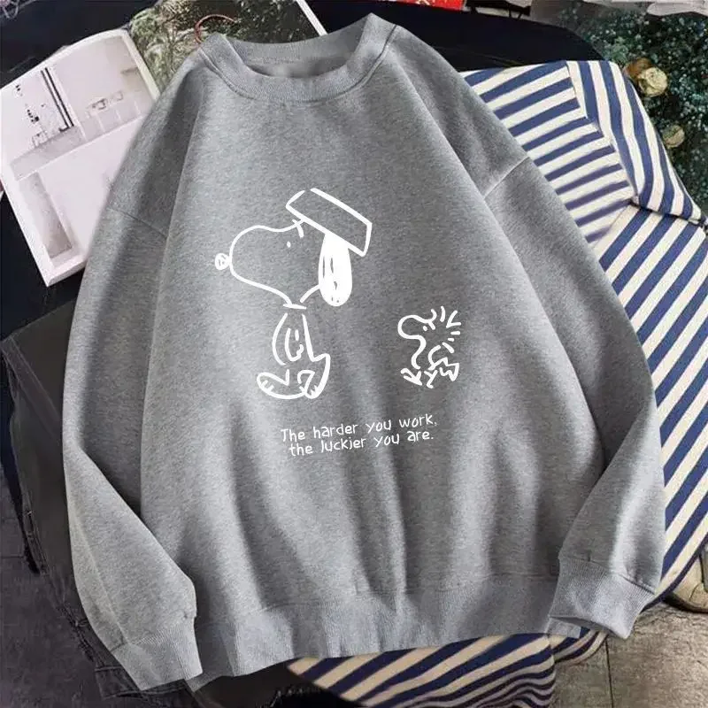 القطن طاقم الرقبة طالب أعلى فتاة الصبي سترة سترة فضفاضة الربيع والخريف جديد قميص سنوبي الأزياء