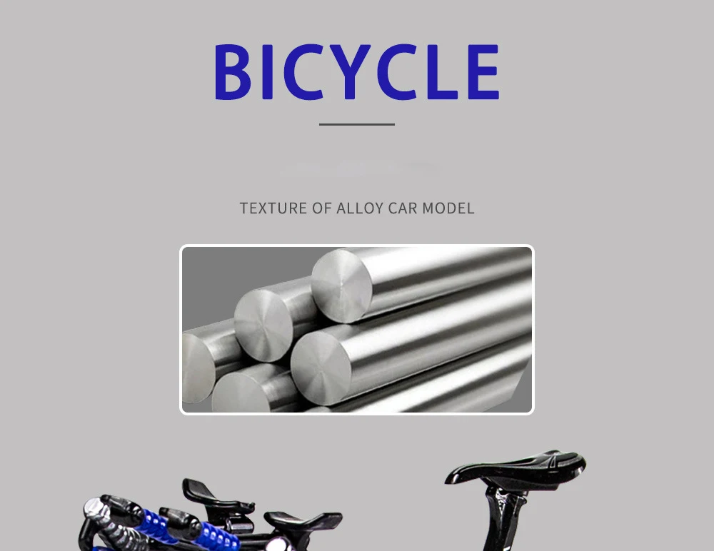 1:8 Modell-Legierungs-Fahrrad, Druckguss-Rennrad, Finger-Mountainbike-Modell, Metall-Taschenfahrrad, Simulations-Sammelspielzeug für Jungen – Detail 5