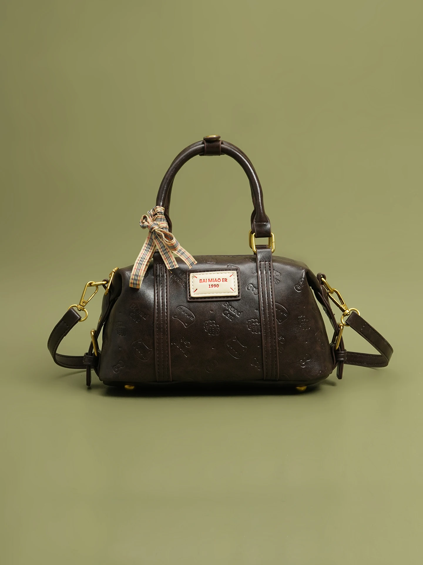 

Luxury Retro Style Handbag Bowling Bag Women's Crossbody Pillow Bag Hot Girls Casual Crossbody Bags Soft PU Leather Handbag