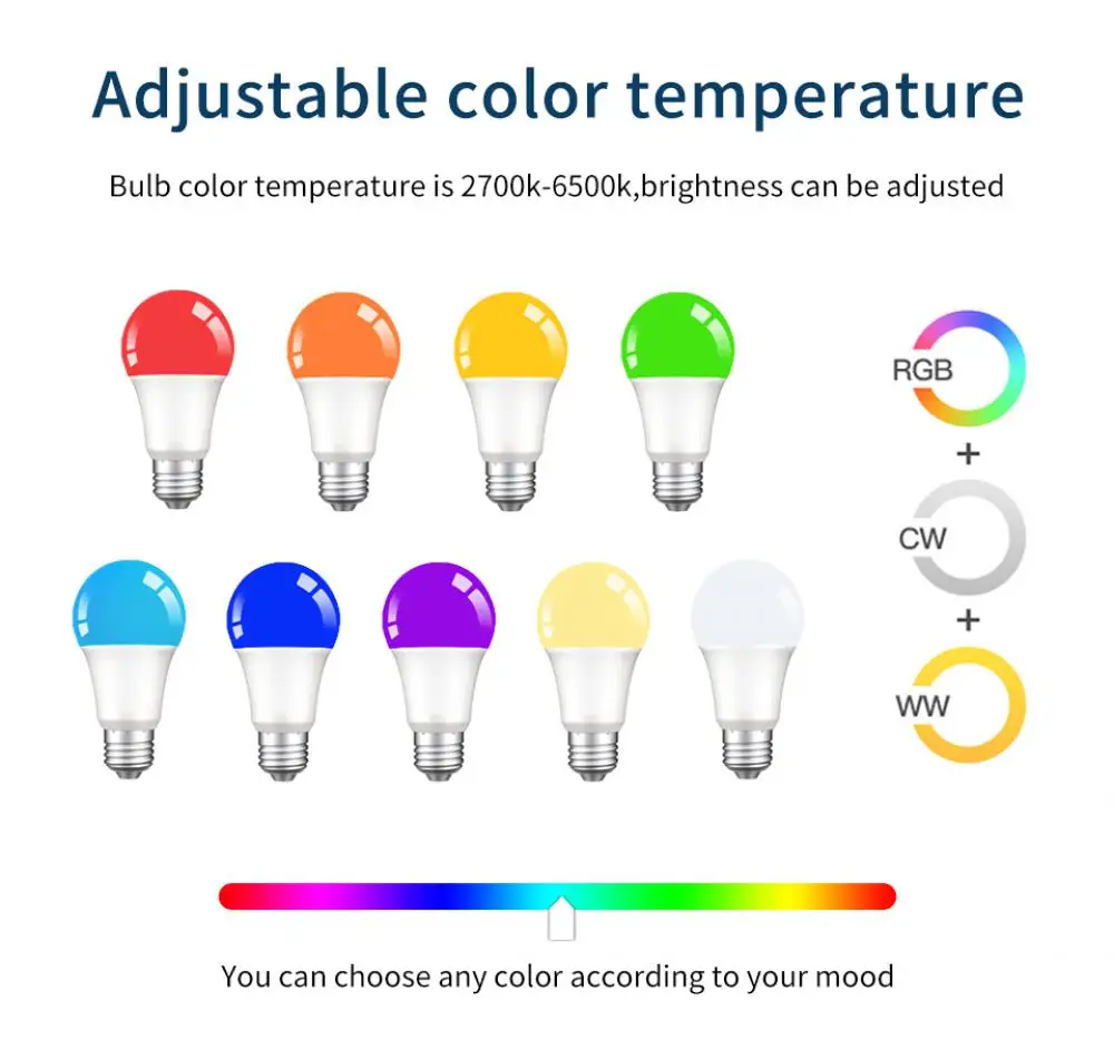 1/3/5PCS Homekit Smart Light Bulb 9/12/15W E27 RGB CW Dimmable Magic Light Alexa Google Home Siri Voice Control LED Timer Lamp