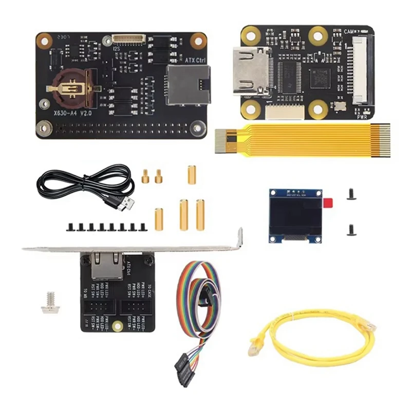 Pikvm-A4 Kit KVM-A4 HAT Remote Control Overip Server KVM Over IP -Compatible To CSI For Raspberry Pi Zero 2W Only