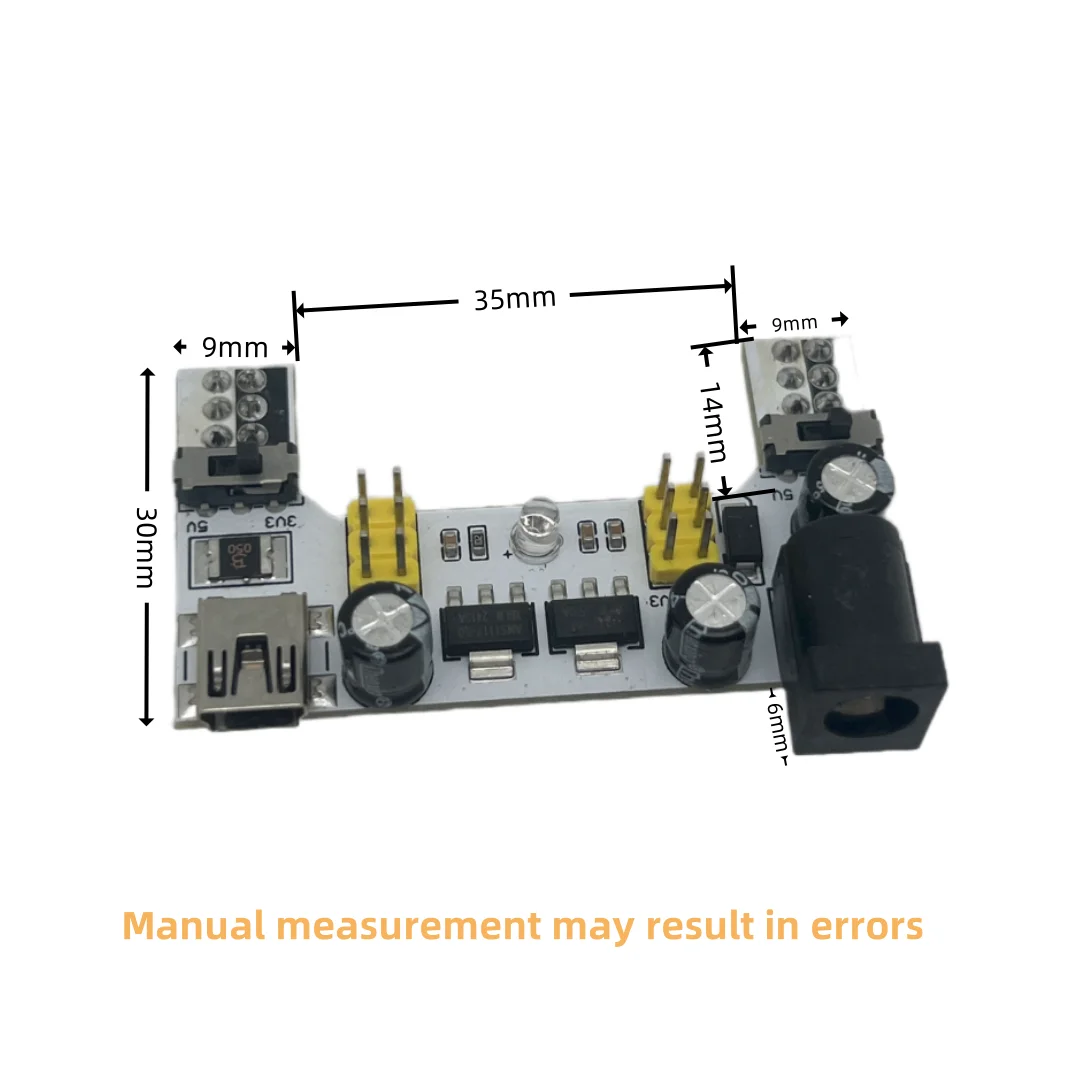 5V/3,7V Einstellbares Spannungsversorgungsmodul speziell für Breadboards – Detail 3