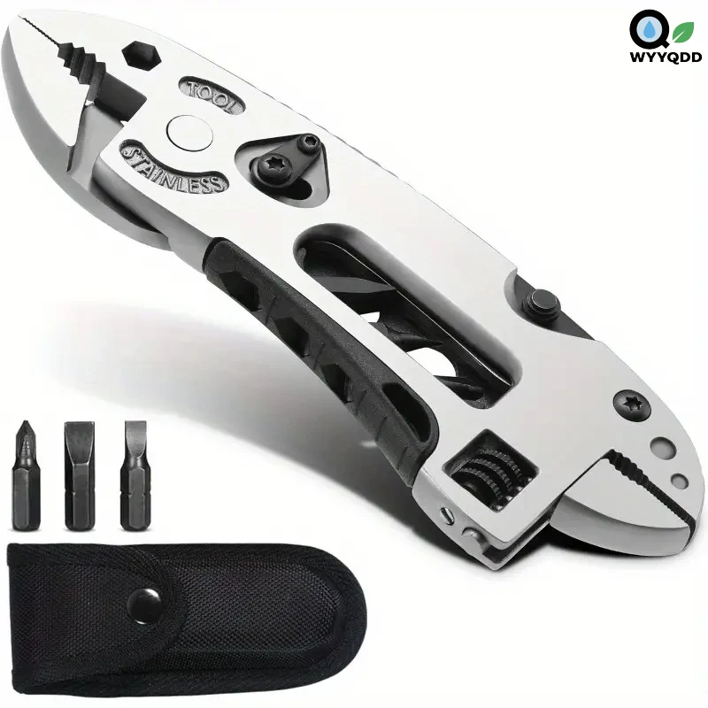 

Multitool Pliers Pocket Screwdriver Set - Accessories for Handyman,Adjustable Wrench,Screwdriver,Pliers,Knife Compact,Portable
