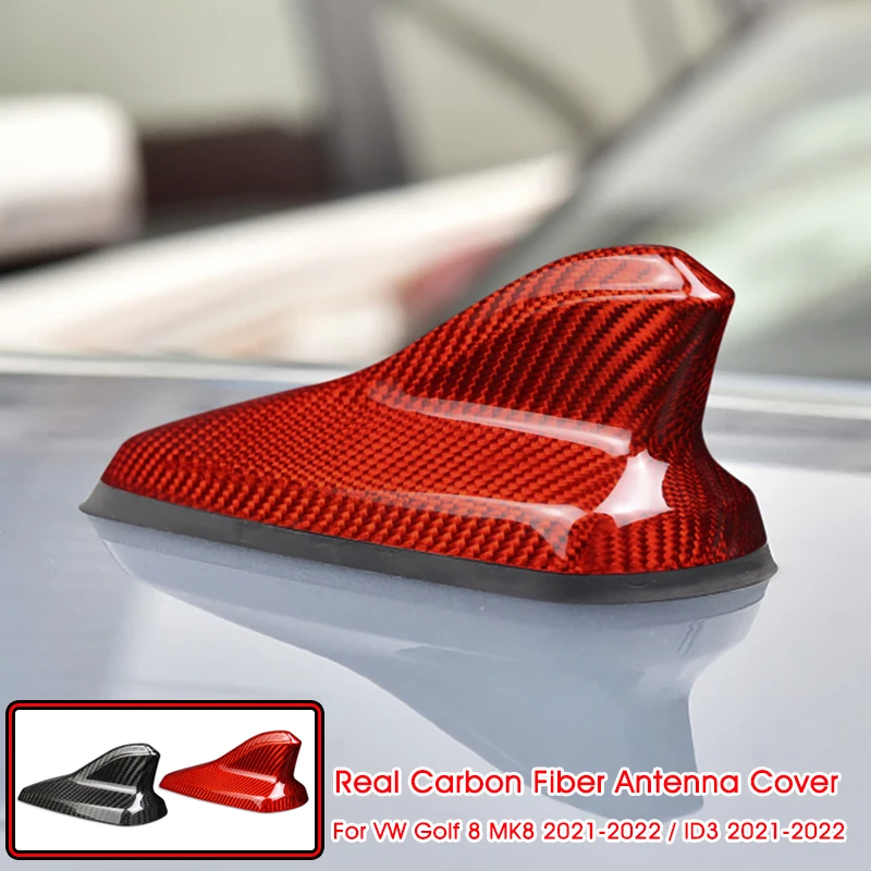 

Real Carbon Fiber Antenna Cover Shark Fin For Volkswagen VW Golf 8 MK8 ID.3 2021 2022 Accessories Carbon Fiber Cover Stickers