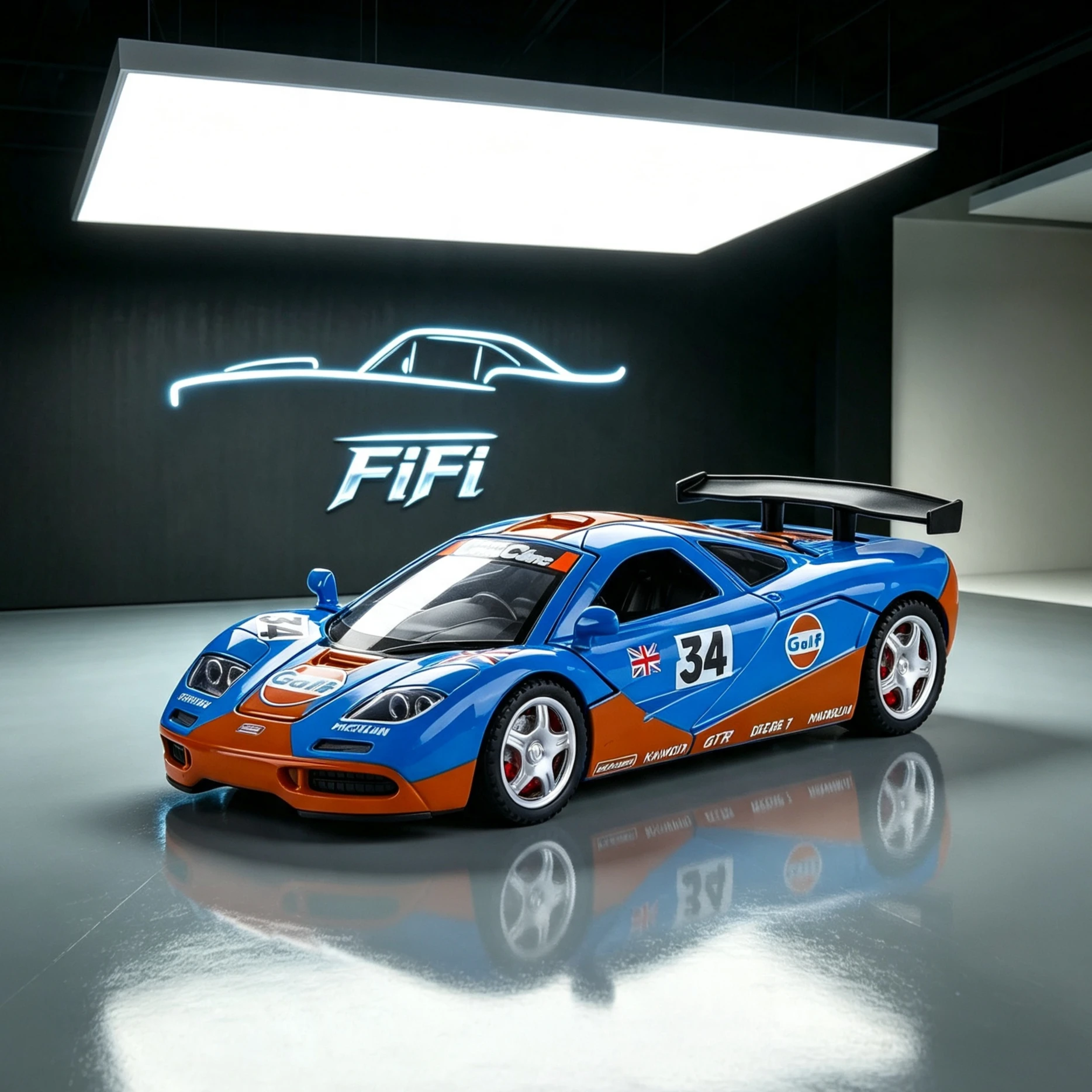 1:32 F1 Diecast Car Model, Alloy Simulation Racing Car with Pull Back, Sound & Light, Openable Doors, Collectible Toy Gift