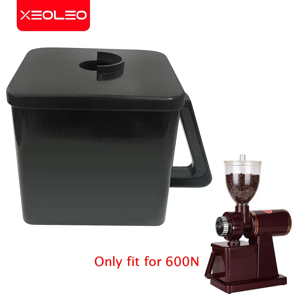 XEOLEO Coffee grinder part Coffee powder box Black/Red for 600N Electric coffee grinder Accessories